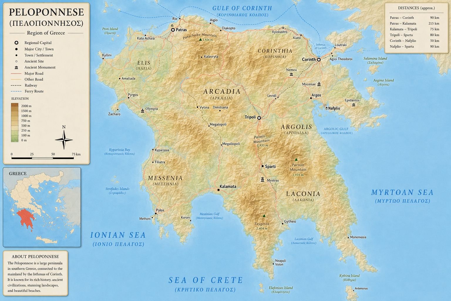 The Peloponnese is Greece’s Ultimate Destination